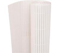 vidaXL Clôture de jardin Double face PVC 150×500 cm Gris/Blanc