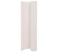 vidaXL Clôture de Jardin Double Face Store de Véranda Barrière de Jardin Pare-Soleil Brise-Vent Extérieur Arrière-Cour 90x400 cm Blanc
