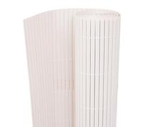 vidaXL Clôture de jardin double face PVC 150x500 cm Blanc