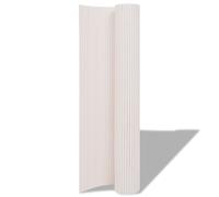 vidaXL Clôture de jardin double face PVC 150x500 cm Blanc