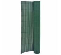 vidaXL Clôture de jardin double face 90x400 cm Pare-soleil brise-vent Vert 317147