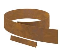 vidaXL Clôture de Jardin en Acier corten Marron rouillé 450 x 15 cm, Set de 4, Super Facile à Installer, Parfaite pour Les patios et Jardins, avec Un Design Qui Allie déco et Utilitaire, et Une Porte