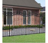 Vidaxl Clôture De Jardin Avec Sommet De Lance Noir 190 Cm