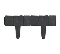 vidaXL Clôture de jardin/pelouse Plastique Aspect de pierre 41 pcs 10m