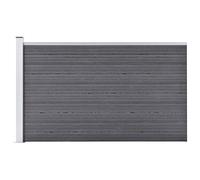 Vidaxl Clôture De Jardin Wpc 175x105 Cm Gris