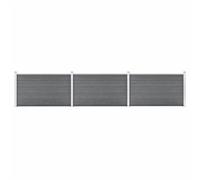 Vidaxl Clôture De Jardin Wpc 526x106 Cm Gris Gris