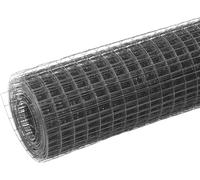 vidaXL Grillage Acier avec revêtement en PVC 25x1 m Gris