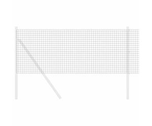 vidaXL Clôture en Fil soudé 10000 x 80 cm Gris | Conception solide en PVC qui va durer longtemps, Parfait pour les jardins, l'agriculture ou pour embellir les lieux,