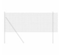 vidaXL Clôture en Fil soudé 2500 x 80 cm Gris