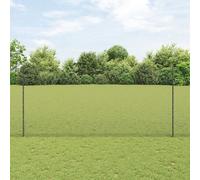 Vidaxl Clôture En Fil Soudé Avec 10 Pieux En U Gris 1,4 X 10 M Acier Gris