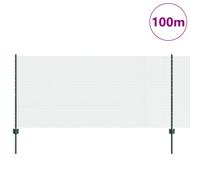 Vidaxl Clôture En Fil Soudé Avec 44 Poteaux U Verts 1x100 M En Acier Vert