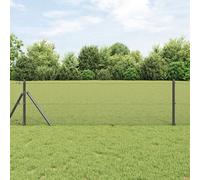 Vidaxl Clôture En Fil Soudé Gris 0,4x100 M Acier Gris