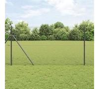 vidaXL Clôture en fil soudé Gris 1x50 m Acier 42005251 Gris