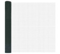 vidaXL Clôture en Fil soudé Vert PVC, barrière extérieure pour Jardins et Agriculture | Design Moderne et Durable, rectangulaire, 1000 x 140, 0,075 cm. Protection Polyvalente pour séparer Les proprié