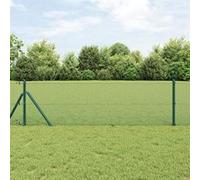 Vidaxl Clôture En Fil Soudé Verte 0.4x10 M Acier Vert
