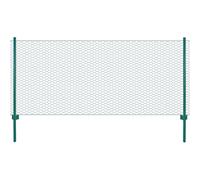vidaXL Clôture en grillage métallique avec poteaux Acier 25x0,5 m Vert