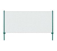 Vidaxl Clôture En Grillage Métallique Avec Poteaux Acier 25x0,5 M Vert