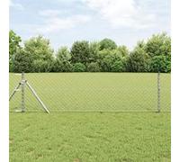 vidaXL Clôture en mailles de chaîne 0.4x10 m acier galvanisé 42004844 Vert