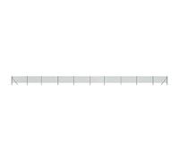 vidaXL Clôture en Mailles de Chaîne, Panneau de Clôture Décoratif, Clôture à Mailles, Barrière de Protection Jardin Patio Extérieur, Vert 1x25 m