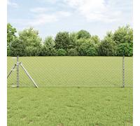 Vidaxl Clôture En Maillon De Chaîne 0.4x10 M Acier Galvanisé