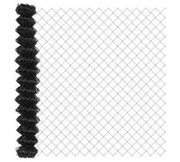 vidaXL Clôture en Treillis métallique Gris 10 x 1.5 m Acier, Jardin et terrasse, matériaux résistants UV, clôture extérieure, barrière protectrice, Limite de propriété Commerciale