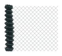 vidaXL Clôture en maillon de chaîne Verte 0,4 x 10 m en Acier | Barrière extérieure résistante aux UV, Motif géométrique, clôture de Jardin Durable, Solution de Stockage Facile, séparateur de terrass