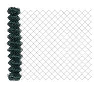 vidaXL Clôture en maillons de chaîne verte 1,2 x 10 m en acier | Barrière extérieure résistante aux UV, design géométrique, clôture de jardin durable, style industriel, solution de séparation de terr
