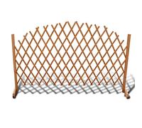 vidaXL Barrière en bois extensible – Clôture pour animaux, plantes et fleurs