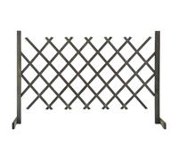 vidaXL Clôture en treillis de jardin Gris 120x90 cm Bois de sapin