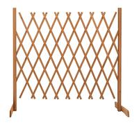 vidaXL Clôture en Treillis de Jardin Séparateur de Jardin Support pour Plantes Grimpantes Plate-Bande Extérieur Orange 180x100 cm Bois de Sapin