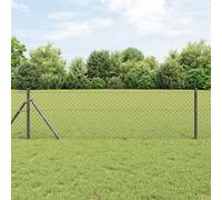 Vidaxl Clôture En Treillis Grise 0,6x10 M Acier