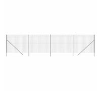 vidaXL Clôture en treillis métallique anthracite 2,2x10 m
