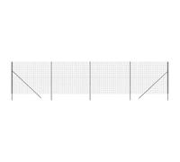 vidaXL Clôture en treillis métallique anthracite 1,4x10 m