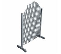 vidaXL Panneau de clôture en treillis extensible Support rosiers 1,8x1 m Gris 310036