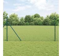 Vidaxl Clôture En Treillis Verte 1.2x10 M Acier