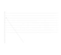 vidaXL Clôture Euro 0,4 x 25 m Fer revêtu de PVC, Paravent en Fer rectangulaire, Jardin Moderne et terrasse, écran étanche, barrière métallique Robuste