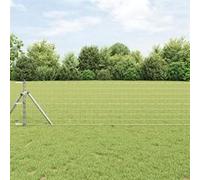 vidaXL Clôture Euro 0.4x25 m en acier galvanisé 42004746 Gris