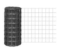 vidaXL Clôture Euro 25x0,8 m Maille Acier 100x100 mm Gris Barrière de Jardin