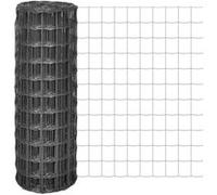 vidaXL Clôture euro Acier 10 x 0,8 m Gris gris G