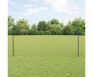 Vidaxl Clôture Euro Avec 10 U Posts Gris 1,2x10 M En Acier