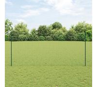 Vidaxl Clôture Euro Avec 5 Poteaux En U Vert 1.4x10 M Acier