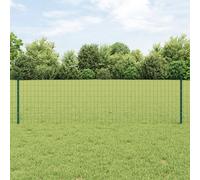 Vidaxl Clôture Euro Avec 5 Poteaux En U Verte 0.6x10 M Acier