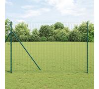 Vidaxl Clôture Euro Avec 7 Poteaux 1.5x10 M Acier Galvanisé Vert