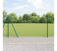 Vidaxl Clôture Euro Avec 7 Poteaux À Embout 1,2x10 M En Acier Galvanisé