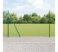 Clôture avec poteaux Acier Panneaux de clôture Barrière extérieure vidaXL vidaXL