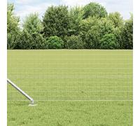 Vidaxl Clôture Euro Avec 7 Poteaux Pointus 0.6x10 M En Acier Galvanisé