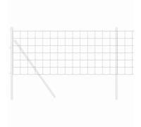 vidaXL Clôture Euro Gris 0,4 x 50 m Fer revêtu de PVC, Paravent en Fer rectangulaire, Jardin Moderne et terrasse, écran étanche, barrière métallique Robuste