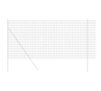 vidaXL Clôture Euro Gris 1,2 x 25 m Fer revêtu de PVC, Paravent en Fer rectangulaire, Jardin Moderne et terrasse, écran étanche, barrière métallique Robuste