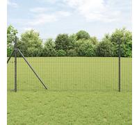 Vidaxl Clôture Euro Gris 1x10 M Acier
