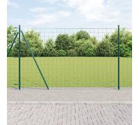 Vidaxl Clôture Euro Pack De 2 Vert Métal 25 X 1,2 M Durable